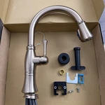 Delta Cassidy Kitchen Faucet - Lumicoat Champagne Bronze Excellent Condition. Fixed Price $450.00.