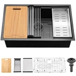 Shaco Inch Black Undermount Kitchen SINK,33X19 Gunmetal Stainless Steel. Fixed Price $316.84.