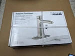 Kohler Rubicon Powered Touchless Single Hole Bathroom Faucet Brushed Nickel. Fixed Price $119.99.