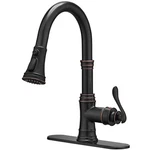Bathfinesse Kitchen Faucet, Oil Rubbed Bronze Finish, 360. Fixed Price $120.03.