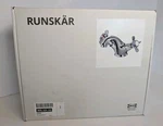 Ikea Runsk Bathroom Faucet Chrome Two 2-HANDLE Sink Mixer Open Box. Fixed Price $59.99.