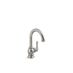 Kohler Artifacts Single Handle Beverage Faucet Vibrant Stainless Steel 24074-VS. Fixed Price $315.66.