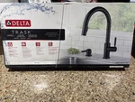 New! Delta Trask 19933-BLSD-DST Kitchen Faucet W/ Soap Dispenser Matte Black. Fixed Price $209.90.