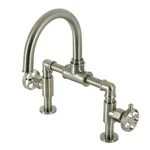 Kingston Brass KS217.RKX Webb 1.8 Gpm Bridge Kitchen Faucet - Nickel. Fixed Price $633.72.