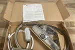Delta Linden 1-HANDLE Standard Kitchen Faucet W/side Sprayer Arctic Stainless. Fixed Price $144.00.
