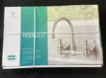 Peerless Kitchen Faucet Bridge Wall Mounted Stainless Steel P2765LF-SS. Fixed Price $80.00.