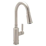 Moen Gilden One-handle High Arc Pulldown Kitchen Faucet 87679SRS. Fixed Price $180.49.