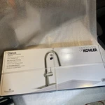 Kohler Kitchen Faucet Vibrant Stainless Clarus Touchless Pull Down Sprayer. Fixed Price $199.99.