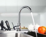 Us Chrome Kitchen Basin Faucet Single Handle Mixer Deck Mounted Brass Vanity Tap. Fixed Price $28.00.