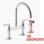Kohler Edalyn By Studio Mcgee Kitchen Faucet No Sidesprayer K-28356-CP. Fixed Price $204.99.