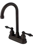 Kingston Brass KB495AL Victorian High-arch Bar Faucet, 4-3/4", Oil Rubbed Bronze. Fixed Price $58.00.