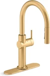 Kohler K-22974-2MB Kitchen Faucet In Vibrant Brushed Moderne Brass. Fixed Price $579.99.