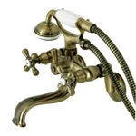 Kingston Wall Mount Tub Faucet With Hand Shower. Fixed Price $403.18.