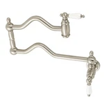 Kingston Brass KS210.PL Heritage 3.8 Gpm Hole Wall Mounted Pot - Nickel. Fixed Price $389.97.