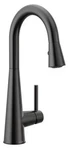 Moen Sleek 7664BL- Pulldown Bar Kitchen Faucet- Matte Black. Fixed Price $247.77.