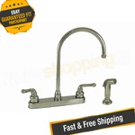 Empire Faucets Chrome Rv Kitchen With Gooseneck Spout & Sprayer. Fixed Price $73.81.
