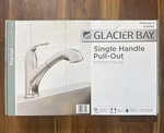 Glacier Bay Market Collection Single Handle Pull Out Kitchen Faucet Chrome. Fixed Price $39.99.