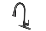 Flow Classic Series Single-handle Pull-down Sprayer Kitchen Faucet Matte Black. Fixed Price $89.99.