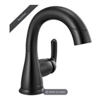 Delta Broadmoor Single Handle Pull-down Bathroom Faucet Recertified W/ Drain Kit. Fixed Price $124.00.