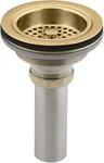 Sink Strainer 1.5 Inches Vibrant Brushed Moderne Brass Kohler K-8801-2MB Drain. Fixed Price $179.99.