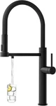 Stainless Steel 3-WAY Kitchen Faucet With Pull Out Spray & Water Filter. Fixed Price $131.99.