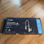 Project Source Flynt Kitchen Faucet Commercial Style 2916841 Open Box No Plate. Fixed Price $44.97.
