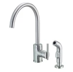 Gerber D401058SS Kitchen Faucet Stainless Steel Single Handle With Sprayer. Fixed Price $199.99.