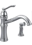 Moen 7245C Belfield Traditional One Handle Higharc Kitchen Faucet With Side Read. Fixed Price $138.00.