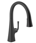 Kohler Graze K-22062-BL Pull Down Sweep Spray Kitchen Faucet Matte Black New Box. Fixed Price $473.10.