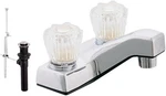 Ez-flo Non-metallic Two-handle Lavatory Faucet, Bathroom Sink With Washe. Fixed Price $19.90.