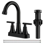 Forious Matte Black Bathroom Faucets, 4 Inch Centerset,. Fixed Price $58.49.