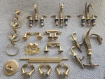 Sherle Wagner Style/ Phylrich Swan Sink Tub Toilet Faucet Towel Robe Lot. Fixed Price $995.00.