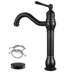Single Handle Vessel Sink Faucet 360 Oil Rubbed Bronze With Pop Up Drain. Fixed Price $110.74.
