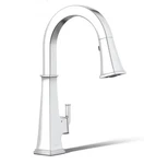 Kohler 23832-WB-CP Riff Touchless Pull-down Kitchen Faucet W/ Konnect In Chrome. Fixed Price $449.95.