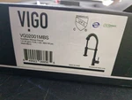 Vigo VG02001MBS Matte Black Touchless Single Handle Kitchen Faucet. Fixed Price $203.99.