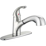 Derengge Single Handle Pull Out Kitchen Faucetstainless Steel Sink. Fixed Price $106.19.