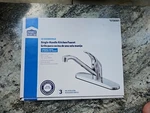 Project Source Chrome 1-HANDLE Low-arc Kitchen Faucet 0756561 Open Box. Fixed Price $20.00.