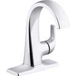 Kohler Cursiva Single Handle Hole Bathroom Faucet Polished Chrome. Fixed Price $86.99.