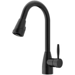 Graham Single-handle Pull-down Sprayer Kitchen Faucet Matte Black By Vigo. Fixed Price $139.90.