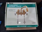 Brass Laundry Faucet Utility Room Sink. Dual-handle Swivel Spout By Plumb Works.. Fixed Price $65.00.