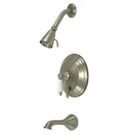 Kingston Brass KB363.0PL Restoration Tub And Shower Trim Package - Nickel. Fixed Price $318.47.