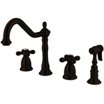 Kingston Brass KS179.AXBS Heritage 1.8 Gpm Widespread Kitchen - Bronze. Fixed Price $337.97.