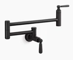 Kohler Edalyn Studio Mcgee Matte Black Single Handle Pot Filler Kitchen Faucet. Fixed Price $623.50.