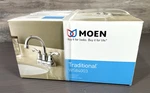 Moen WS84003SRN Centerset Bathroom Faucet & Drain - Chrome Nib. Fixed Price $69.99.