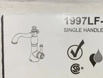 Delta Cassidy 1997LF-CZ Bar Prep Kitchen Sink Swivel Faucet Champagne Bronze New. Fixed Price $321.10.