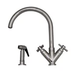 Whitehaus 3-03942CH85-POCH Luxe Faucet Swivel Spout Side Spray Polished Chrome. Fixed Price $222.22.