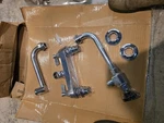 FISHER-2267 Pot Filler- 3/4" Faucet 8" Adjust. Wall Mnted- 20" Dbl Swing Spout. Fixed Price $195.00.