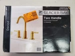 Glacier Bay Dorind 8 In. Widespread 2-HANDLE High-arc Bathroom Faucet Matte Gold. Fixed Price $79.98.