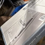 Glacier Bay Single Handle Standard Kitchen Faucet Chrome White Side Sprayer. Fixed Price $39.99.