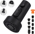 Pull Down Faucet Head Replacement: 3-FUNCTION Kitchen Matte Black. Fixed Price $21.46.